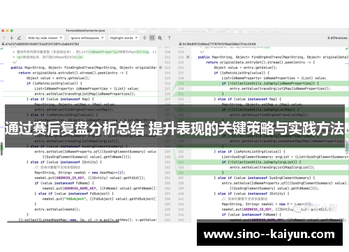 通过赛后复盘分析总结 提升表现的关键策略与实践方法 通过赛后复盘分析总结 提升表现的关键策略与实践方法